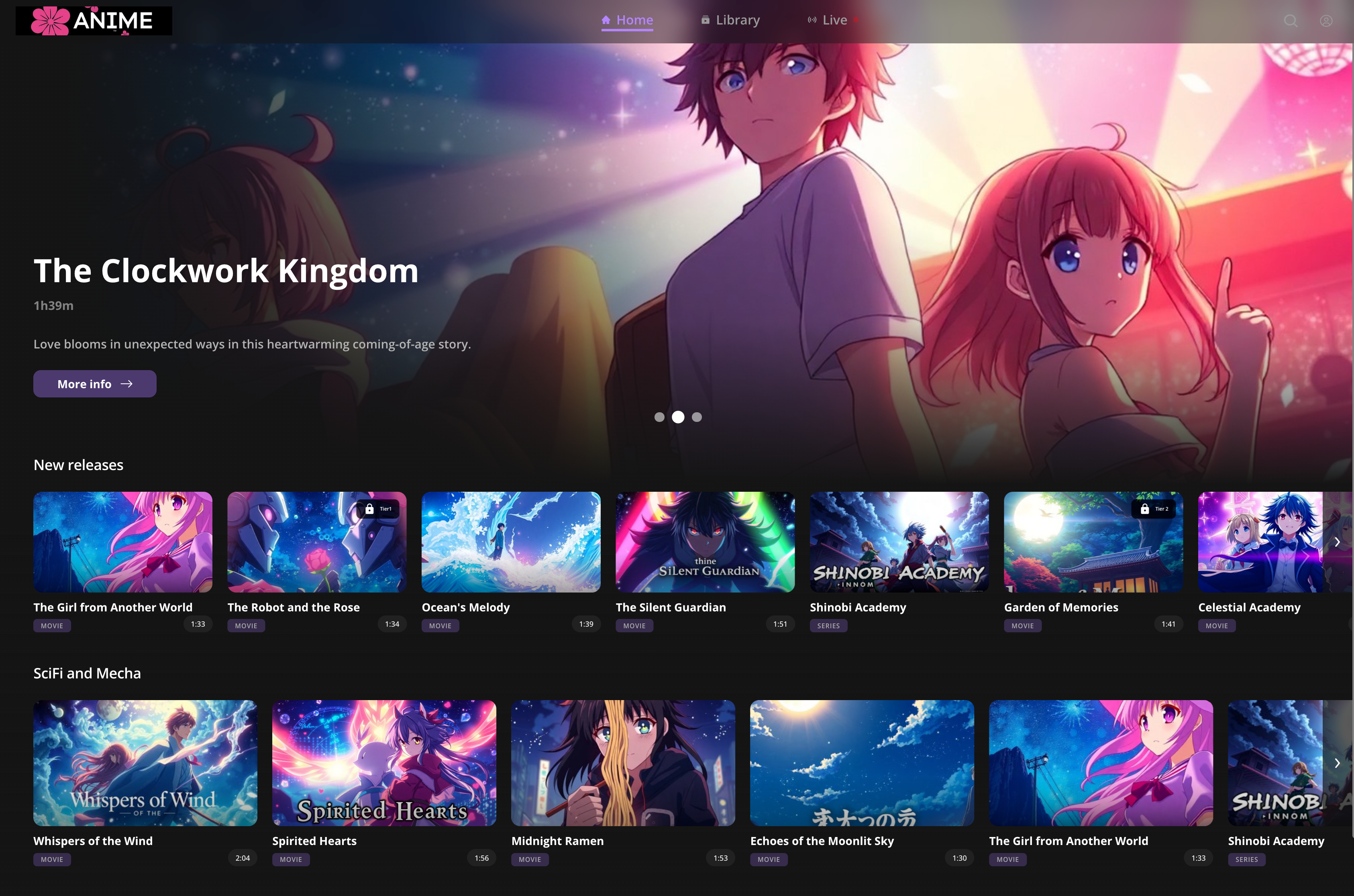 SVOD platform preview